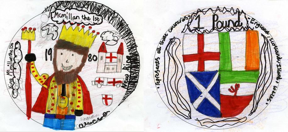 Coin design, Gracemount Primary School, Edinburgh