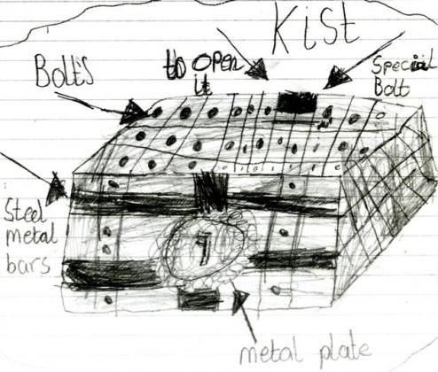 Design for a kist, Carleton Primary School, Fife.