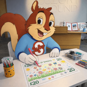 Super Squirrel in the Museum